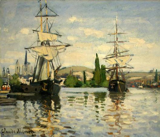 Ships Riding on the Seine at Rouen XL