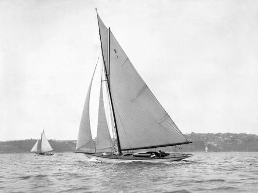 Victorian sloop on Sydney Harbour, 1930