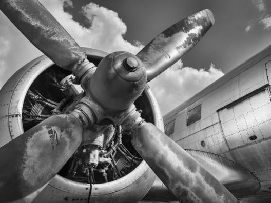 Vintage aircraft propeller