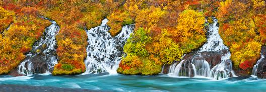 Hraunfossar Waterfall, Iceland