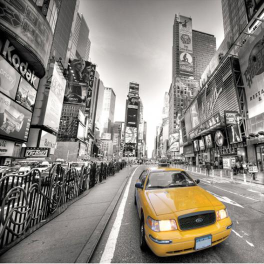 New York Yellow Cab at Morning