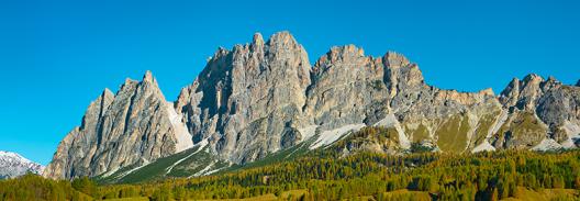 Pomagagnon and larches in autumn, Cortina d