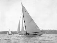 Victorian sloop on Sydney Harbour, 1930