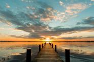 Morning Lights on a Jetty