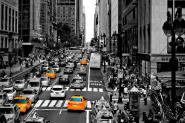 New York Black, White and Yellow I M